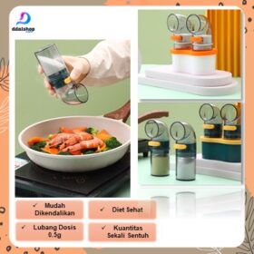 Dispenser Tempat Botol Bumbu Dapur Wadah Garam Estetik - Foto 1