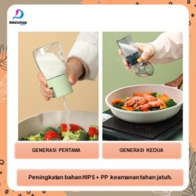 Dispenser Tempat Botol Bumbu Dapur Wadah Garam Estetik - Foto 4
