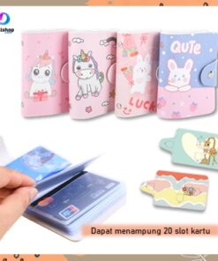 Dompet Tempat Kartu Nama Logam Mulia Minigold Atm Card Holder 20slot - Foto 2