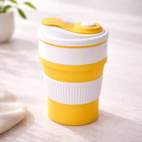 Gelas Lipat Silikon 400 ml BPA FREE / Gelas Lipat Untuk Dibawa Travel Silikon Food Grade - Foto 6