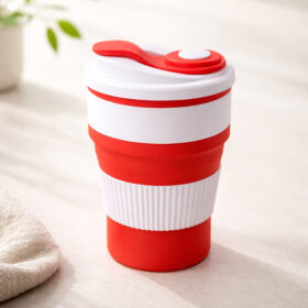 Gelas Lipat Silikon 400 ml BPA FREE / Gelas Lipat Untuk Dibawa Travel Silikon Food Grade - Foto 7