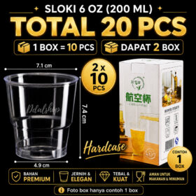Gelas Plastik Bening Mini Seperti Kaca untuk Jus dan Hidangan Penutup - Foto 6