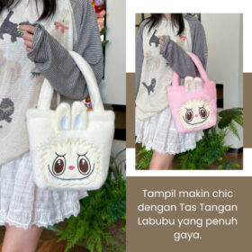 Handbag Anak Cewek Tas Tenteng Tangan  Boneka Labubu  Small Hand Bag Wanita  Size Kecil - Foto 2
