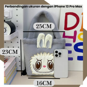 Handbag Anak Cewek Tas Tenteng Tangan  Boneka Labubu  Small Hand Bag Wanita  Size Kecil - Foto 7