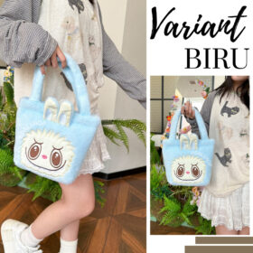 Handbag Anak Cewek Tas Tenteng Tangan  Boneka Labubu  Small Hand Bag Wanita  Size Kecil - Foto 8