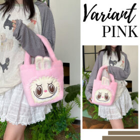 Handbag Anak Cewek Tas Tenteng Tangan  Boneka Labubu  Small Hand Bag Wanita  Size Kecil - Foto 9