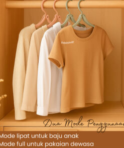 Hanger lipat portable / gantungan jemuran baju travel multifungsi - Foto 2