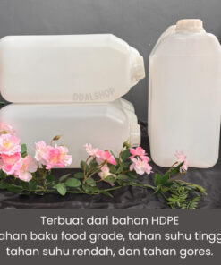 Jerigen Food Grade bahan HDPE 20 liter Tutup Segel Wadah Air Minum Isi Ulang Jirigen Minyak Madu dll - Foto 2