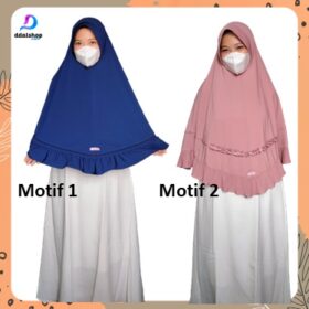 Jilbab Instant Hijab Syari Terbaru Kekinian Bahan Jersey Premium Jumbo - Foto 3