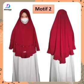 Jilbab Instant Hijab Syari Terbaru Kekinian Bahan Jersey Premium Jumbo - Foto 5
