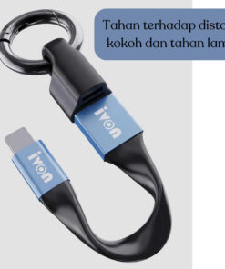 Kabel Data Fast Charging 2In1 Cable Lighting Micro USB Type-C Lighting Mini Portable - Foto 2