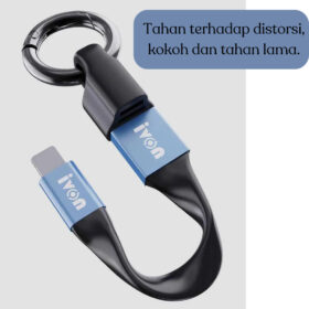 Kabel Data Fast Charging 2In1 Cable Lighting Micro USB Type-C Lighting Mini Portable - Foto 2