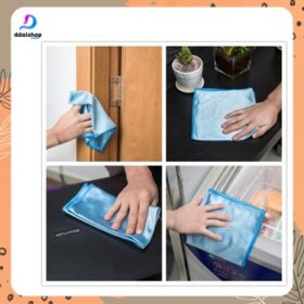 Kain Lap Microfiber Serbaguna Kualitas Tinggi Ukuran 30×30, 40×40, 40×60 Bahan Superfine Fiber - Foto 3