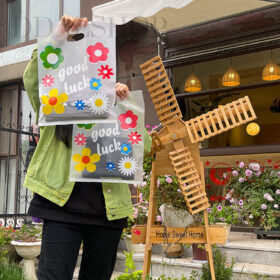 Kantong Plastik Bening Motif Print Bunga Lucu Plastic Kresek Kemasan Goodie Bag Bahan HDPE - Foto 9
