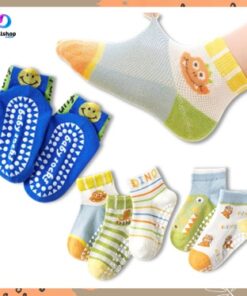 Kaos Kaki Anak Perempuan Laki laki Anti Slip Licin Motif Lucu Import Kaus kaki Bermain Playground - Foto 2