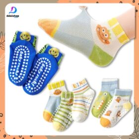 Kaos Kaki Anak Perempuan Laki laki Anti Slip Licin Motif Lucu Import Kaus kaki Bermain Playground - Foto 2