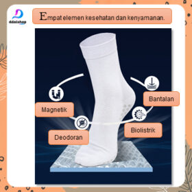 Kaos Kaki Dewasa Kesehatan Graphene Grafena Terapi Anti Slip Bahan Katun - Foto 6