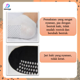 Kaos Kaki Dewasa Kesehatan Graphene Grafena Terapi Anti Slip Bahan Katun - Foto 7