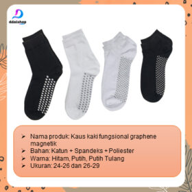 Kaos Kaki Dewasa Kesehatan Graphene Grafena Terapi Anti Slip Bahan Katun - Foto 9