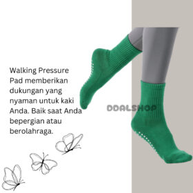 Kaos Kaki Polos Panjang Dewasa Laki Laki Perempuan Anti Slip Olahraga Sport Yoga Shocks - Foto 4