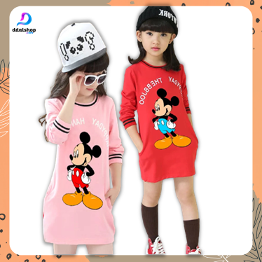 Kaos Tunik Anak Import Bahan Katun High Quality Usia 5-9 Tahun - Foto 1