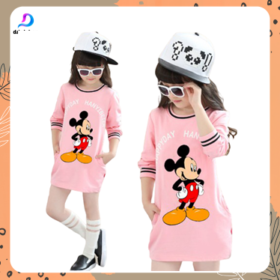 Kaos Tunik Anak Import Bahan Katun High Quality Usia 5-9 Tahun - Foto 2