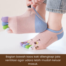 Kaus Kaki Lima Jari Mesh Katun Premium Nyaman Sejuk Modis Untuk Musim Panas - Foto 6