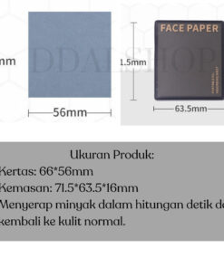 Kertas Minyak Wajah Face Oil Control Menyerap Mengatasi Kulit Berminyak Dengan Kotak Kaca Puff Bedak - Foto 2