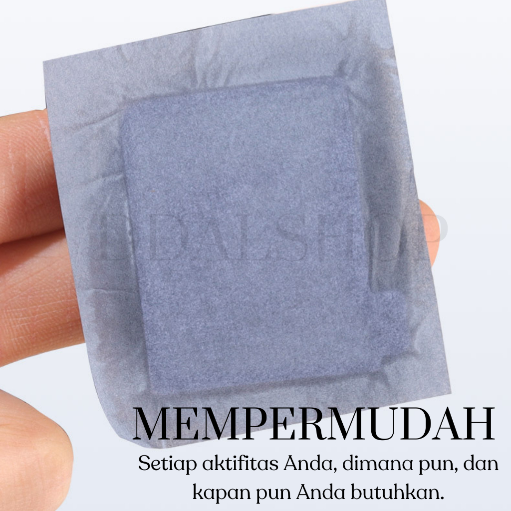Kertas Minyak Wajah Face Oil Control Menyerap Mengatasi Kulit Berminyak Dengan Kotak Kaca Puff Bedak - Foto 4