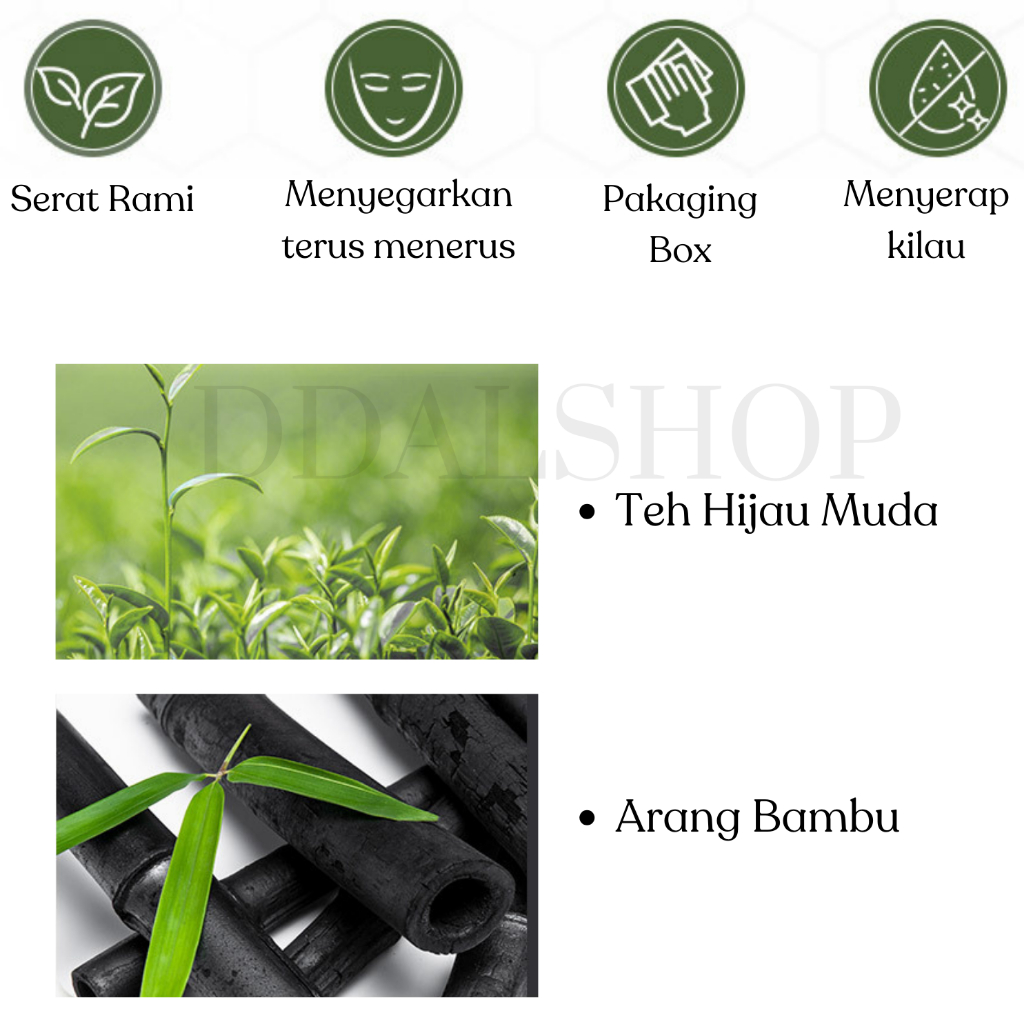 Kertas Minyak Wajah Face Oil Control Menyerap Mengatasi Kulit Berminyak Dengan Kotak Kaca Puff Bedak - Foto 5