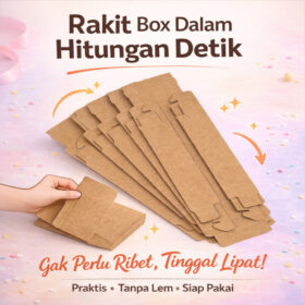 Kotak Hampers Transparan Premium Kraft | Gift Box Snack Sekat Clear Box Kado Elegan Pernikahan Ulang - Foto 4