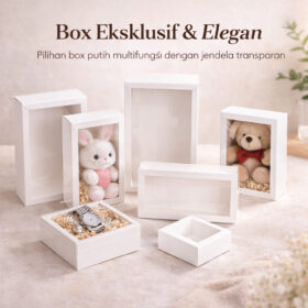 Kotak Kado Gift Box Hampers Hadiah Souvenir Hardbox Aesthetic Polos Sliding Untuk Parfum Kosmetik - Foto 3