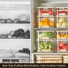 Kotak Penyimpanan Makanan Storage Buah Sayur Box Kulkas Anti Bau Kedap Udara Bahan PP PET Silikon Food Grade - Foto 3