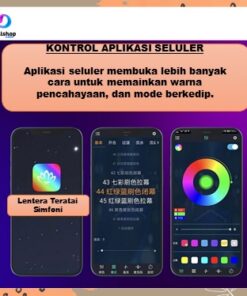 Lampu LED Strip RGB 10M Bluetooth Sensor Musik Waterproof Lampu Hias Kamar Gaming TV Backlight - Foto 2