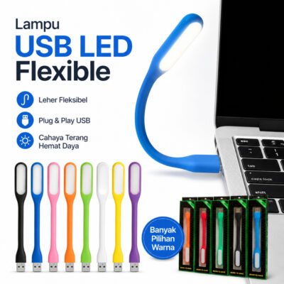 Lampu USB LED Flexible | USB LED Lampu Flexible | lampu Belajar - Foto 1