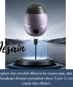 Mesin Cukur Jenggot Electric Mini Alat Cukuran Kumis Bulu Ketiak Elektrik Pisau Shaver Type C - Foto 2