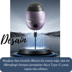 Mesin Cukur Jenggot Electric Mini Alat Cukuran Kumis Bulu Ketiak Elektrik Pisau Shaver Type C - Foto 2