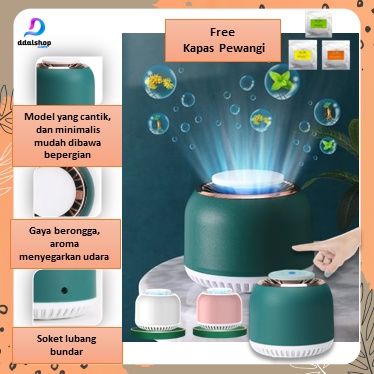 Mesin Pengharum Pewangi Ruangan Aroma Diffuser Oil Aromaterapi USB Portabel Mini Tanpa Air - Foto 1