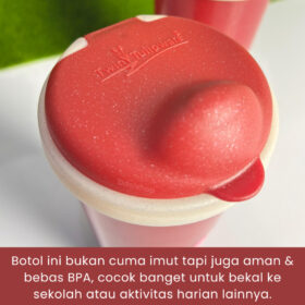 Multi TumblerAnak RedGlitter TwinTulipware 620ml BotolMinum BPA Stiker UVDTF KarakterLucu AntiTumpah - Foto 7