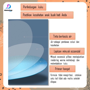 Nail Art Sticker Kuku Mainan Salon Anak Perempuan Menicure Kutek Stiker Tahan Air - Foto 3