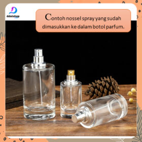Nozzle Sprayer Botol Parfum Easy Pump Spray Lelabo Semi Press & Press 15mm Ring Gold Hitam Silver - Foto 2