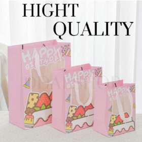 Paper Bag Happy Birthday Kantong Kertas Bingkisan Ulang Tahun Anak Tas Kado Paperbag Motif - Foto 4