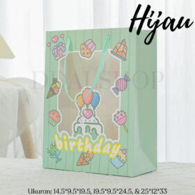 Paper Bag Happy Birthday Kantong Kertas Bingkisan Ulang Tahun Anak Tas Kado Paperbag Motif - Foto 8