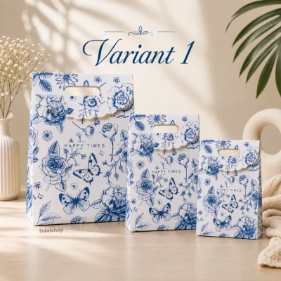 Paper bag motif bunga untuk kado dan bingkisan