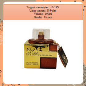 Parfum Arab 24 Carat Pure Gold parfume Unisex EDP 5ml 10ml 100ml-2219 - Foto 3
