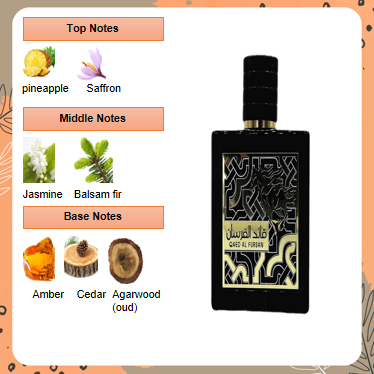 Parfum Arab Dubai Qaed al fursan Pria dan Wanita EDP 5ml 10ml 100ml-6801 - Foto 4