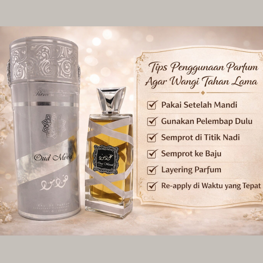 Parfum Arab Pria dan Wanita EDP Spray Tahan Lama 5ml 10ml 100ml Oud Mood Silver Lataffa-6726 - Foto 5