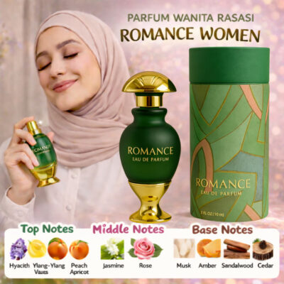 Parfum Arab Wanita Rasasi Romance Parfume EDP Tahan lama 5ml 10ml 45ml - Foto 1