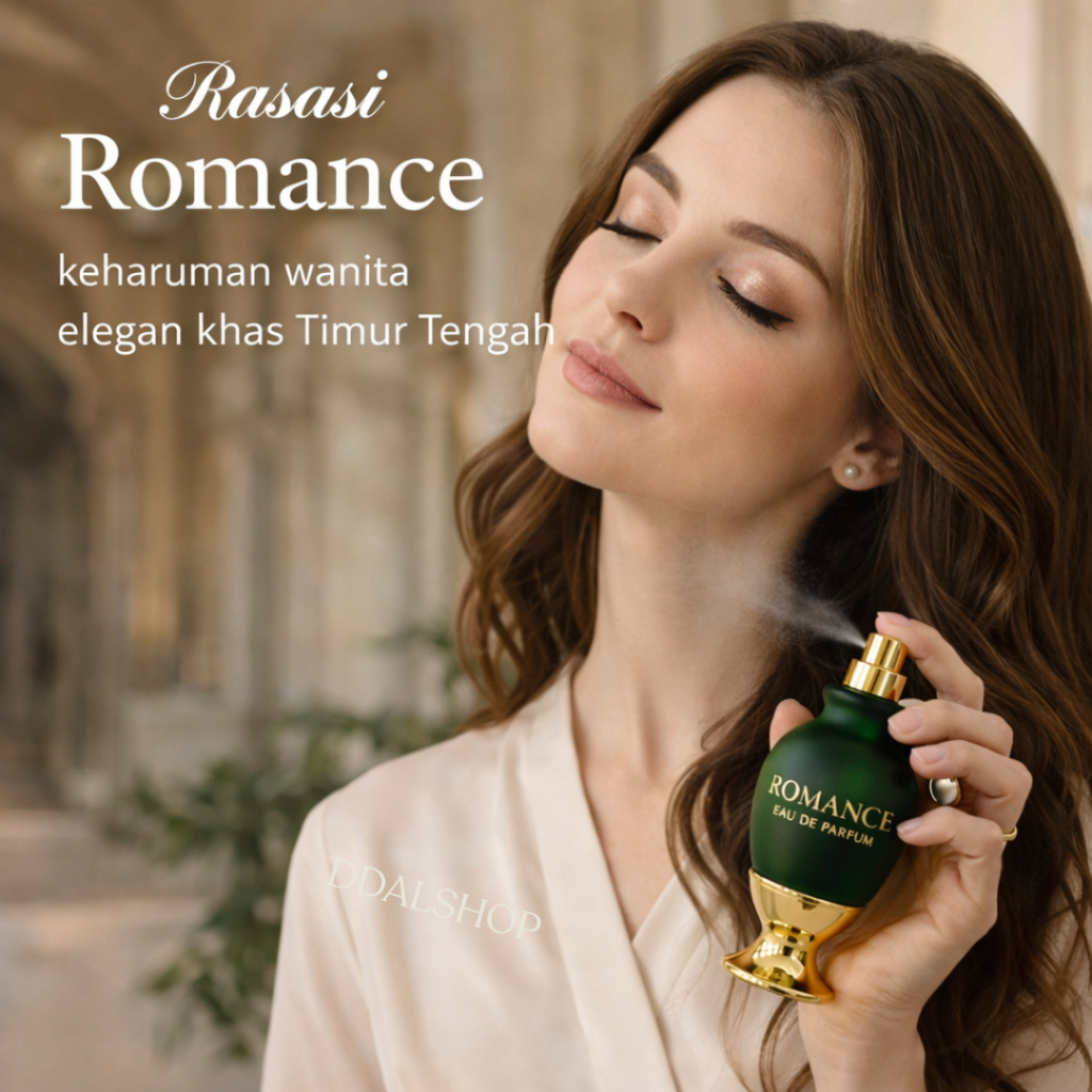 Parfum Arab Wanita Rasasi Romance Parfume EDP Tahan lama 5ml 10ml 45ml - Foto 4