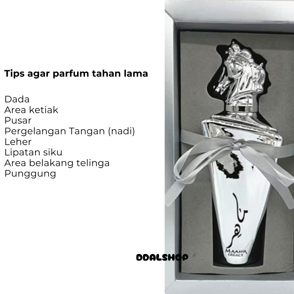 Parfum Cowo Maahir Legacy Silver Eau De Parfume Lattafa Refill 5Ml 10Ml 100Ml Botol Kaca - Foto 5